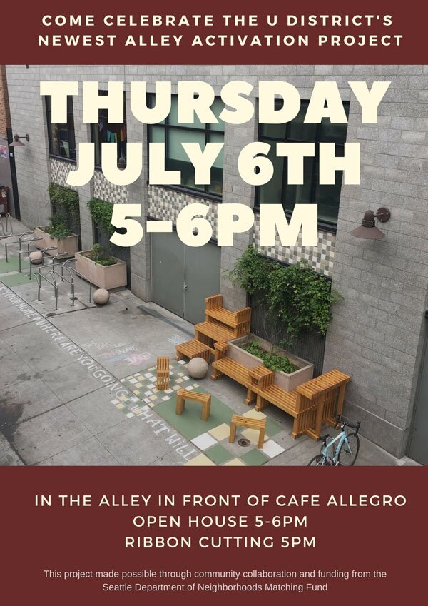 Alley Ribbon Cutting Poster